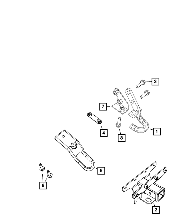 6508831AA - Frame, Bumper and Fascia: Hex Flange Locking Nut And Retainer for Mopar Image
