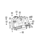 68320409AB - Interior Trim: Tie Down Bracket for Mopar Image