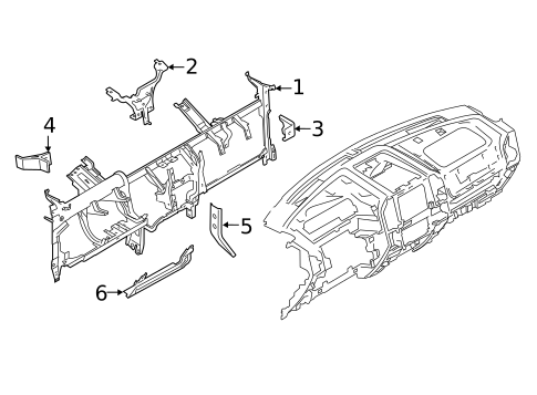 Instrument Panel Components for 2018 Lincoln Navigator #1