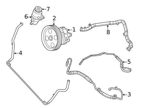 Pump & Hoses for 2013 Dodge Grand Caravan #0