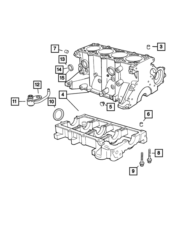 RL114430AD - Engine 2.4L Four Cylinder: Short Block for Mopar Image image