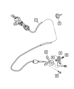 52107847AC - Automatic Transmission Multi-Speed: Shift Cable for Mopar Image