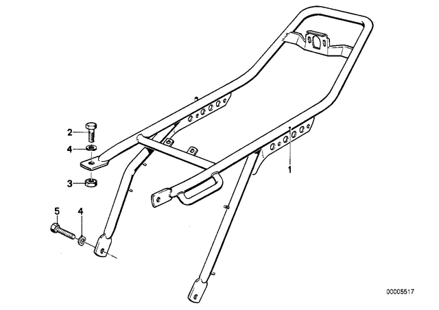 46511240977 - : Rear Frame Black for BMW-Motorrad Image