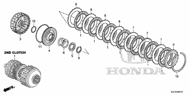 AT Clutch (2nd) for 2014 Honda Ridgeline #0