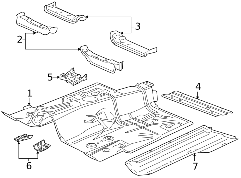 Floor & Rails for 2017 Chevrolet SS #0