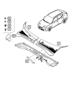 68094751AA - Body Sheet Metal Except Doors: Plastic Nut for Mopar Image