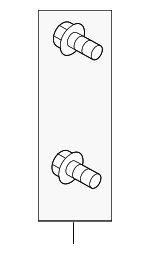 LR031319 - Brakes: Caliper Mount Guide for Land Rover: Defender 110, Defender 130, Defender 90, Discovery, Range Rover, Range Rover Evoque, Range Rover Sport Image