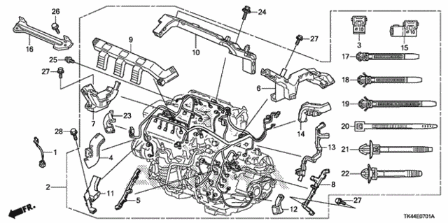 Engine Wire Harness (2) for 2012 Acura TL #0