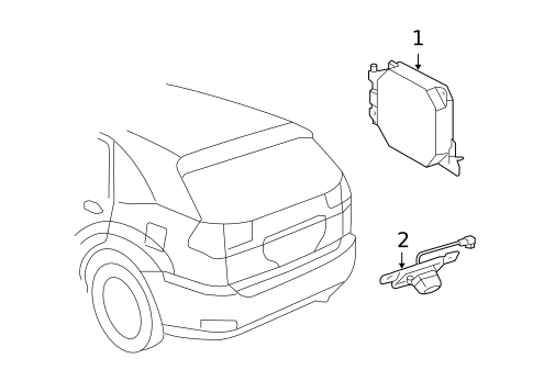 Navigation System Components for 2008 Lexus RX400h #1