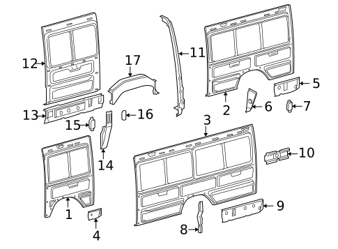Inner Structure & Rails for 2003 Dodge Sprinter 3500 #0