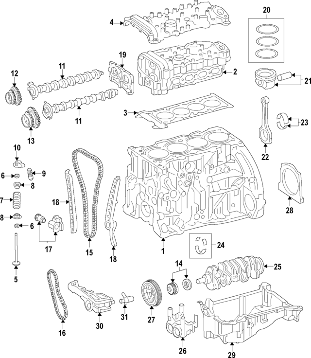 13021HG00J - : Balance Shaft Assembly for INFINITI: Q50, Q60 Image