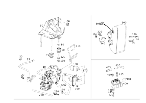 Compressor, Pressure Reservoir and Valve Unit for 2014 Mercedes-Benz S63 AMG #0