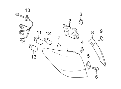 OUTBACK LIGHT　S604L Subaru Puddle Lights - H471SSC000 | Subaru Parts Pros
