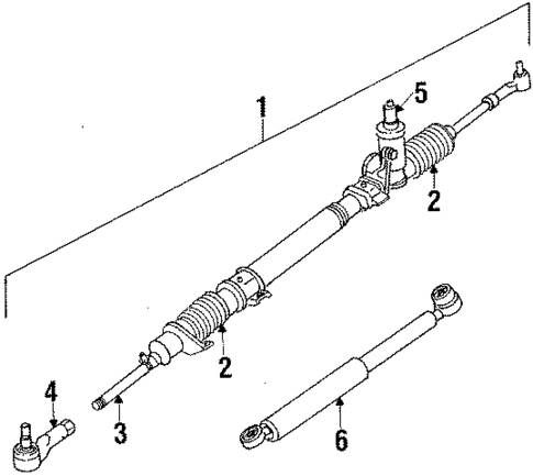 Steering Gear & Linkage for 1988 Mazda 929 #0