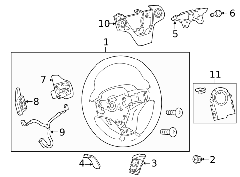 Steering Wheel & Trim for 2013 Toyota Camry #1