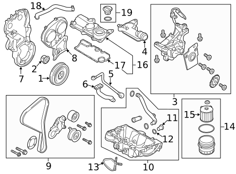 OMC/Volvo V6 & V8 Front Engine Mount Nut - OEM 3852021 - 1994 And Up