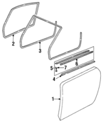 9935310420470K - Body: Belt Molding for Porsche: 911 Image