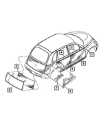 WT47AAAAB - Exterior Ornamentation: Fender Molding, Left for Mopar Image image