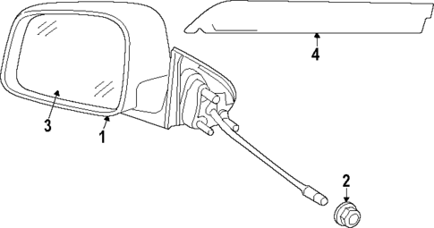 Outside Mirrors for 2025 Dodge Durango #0