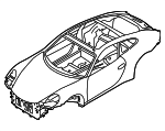99150000100GRV - Body: Vehicle Body Shell for Porsche Image