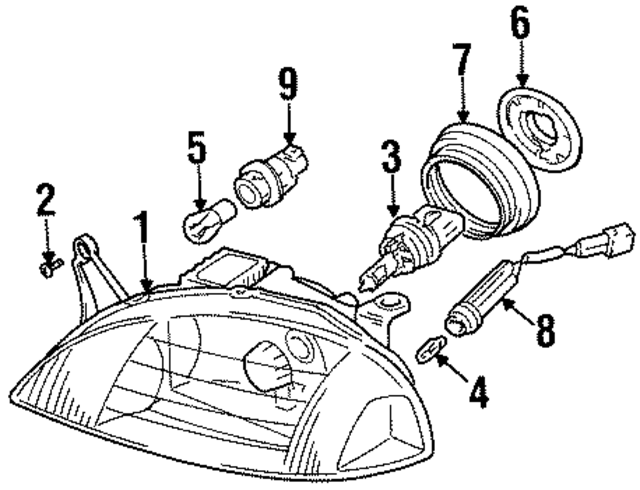 91175607 - Electrical: Headlamp Assembly for GM Image