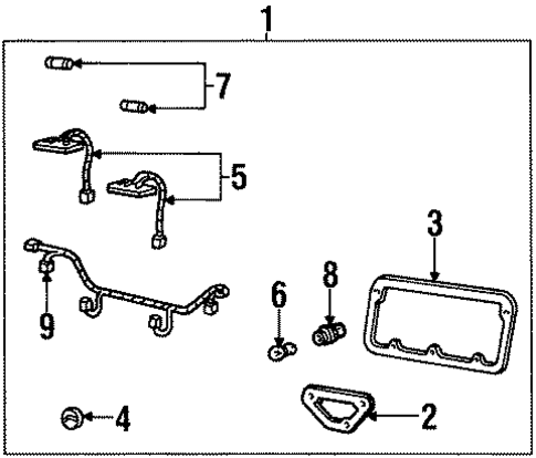 Rear Reflector for 1999 Mercury Mystique #0