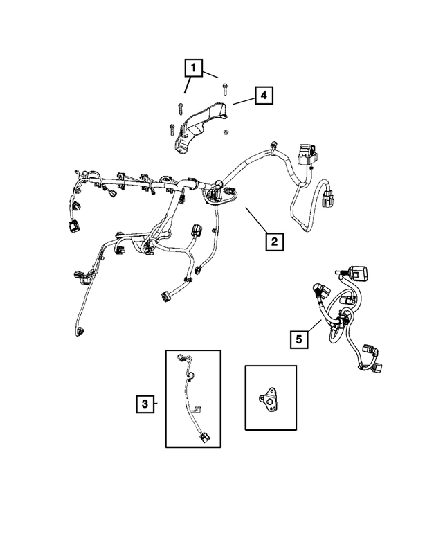 4795876AB - Electrical: Wiring Bracket for Mopar Image image
