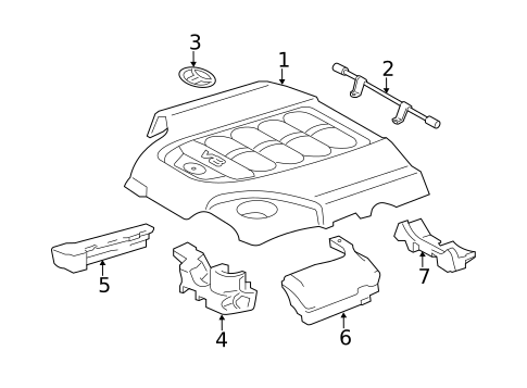 Engine Appearance Cover for 2013 Toyota Land Cruiser #0