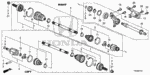 44329SDAA11 - Chassis: BAND C, DRIVESHAFT (OETIKER LIMITED) for Honda Image