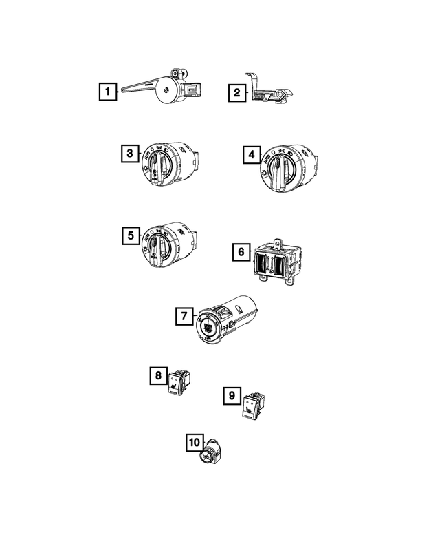 5189366AB - Electrical: Parking Brake Switch for Mopar Image image