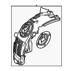 2478840200 - Body: Ft Fender Liner for Mercedes-Benz Image