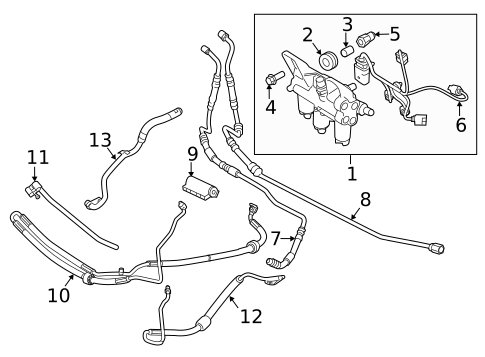 Pump & Hoses for 2017 Porsche Cayenne #0