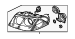 3B7941017T - Electrical: Headlamp Assembly for Volkswagen Image