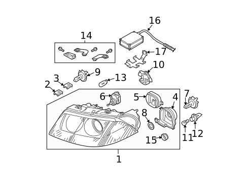 Bulbs - Chassis for 2004 Volkswagen Passat #2