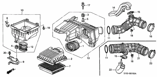 Air Cleaner for 2001 Honda CR-V #0