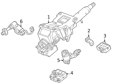 Steering Column Assembly for 2021 Cadillac CT5 #0