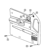 5GP72WL5AA - Interior Trim: Front Door Trim Panel, Right for Mopar Image