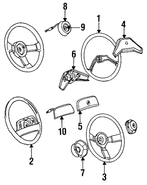 Steering Wheel for 1987 Buick Century #0
