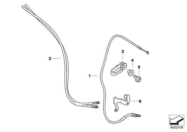 32737719252 - : Clutch Cable              for BMW-Motorrad Image