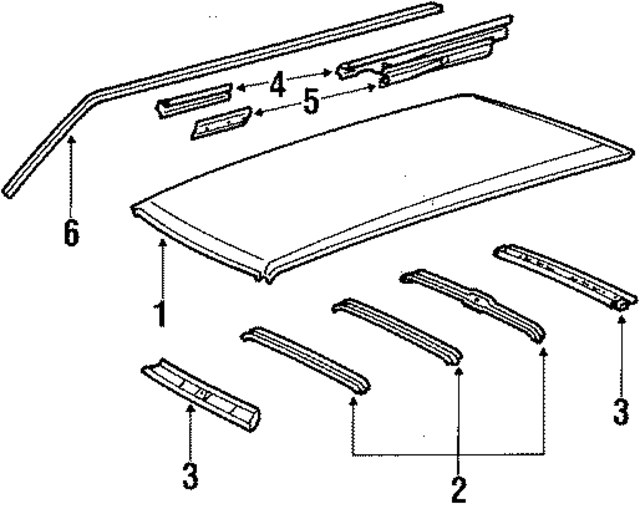 6314187009 - : Roof Panel Reinforcement for Toyota Image
