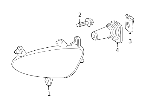 Bulbs - Chassis for 2008 Mercedes-Benz S600 #2