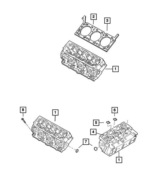 Cylinder Head for 2009 Chrysler Town & Country #1