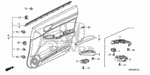 91560SLA003 - Interior/Bumper: CLIP, GARNISH (SEAL) for Honda Image