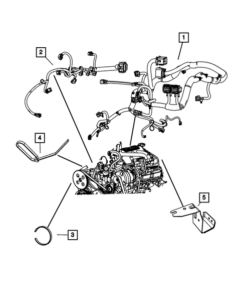 Wiring-Powertrain for 2011 Jeep Wrangler #0