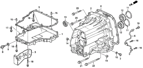 AT Transmission Housing for 1998 Acura TL #0