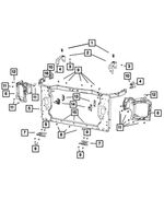 68227515AA - Cooling: Radiator Closure Bracket, Left for Jeep: Cherokee Image
