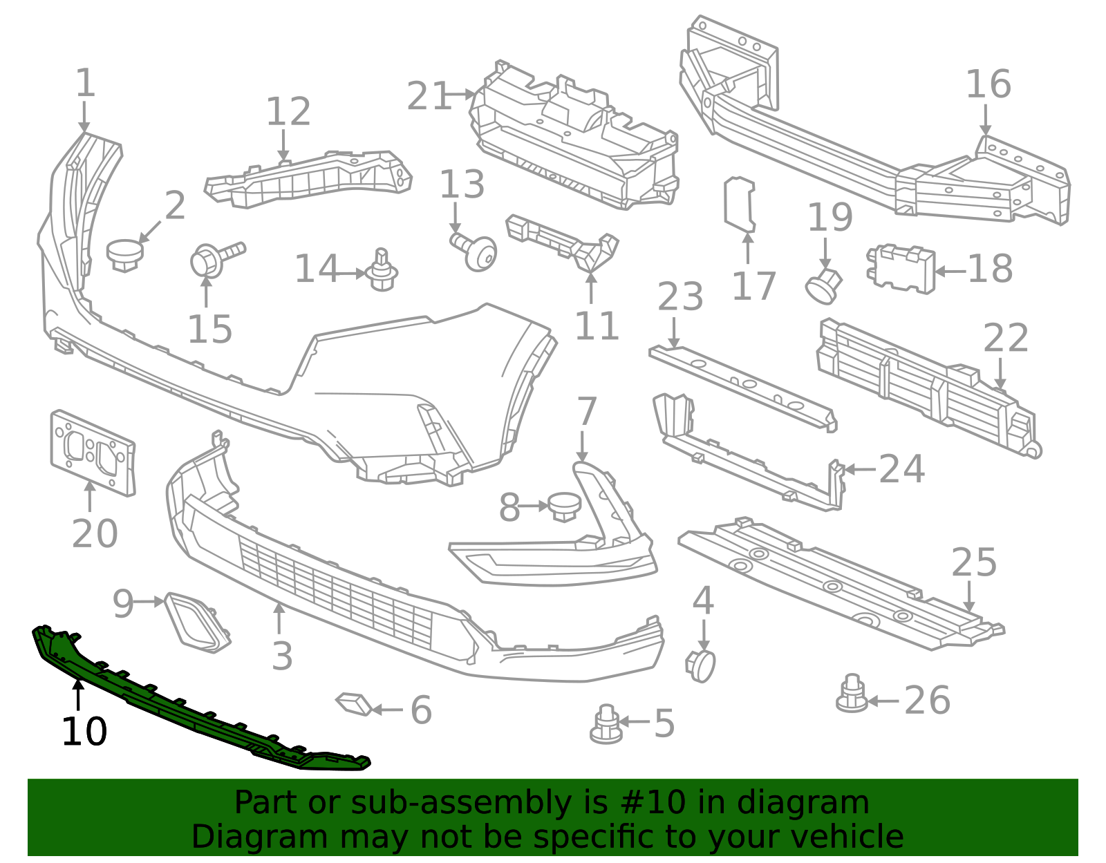 71160-3D4-A01 - 2023-2025 Honda CR-V - Lower Deflector | Genuine