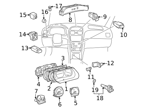 Gauges for 1999 Toyota Solara #0