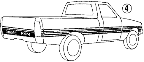Stripe Tape for 1986 Dodge Power Ram 50 #8