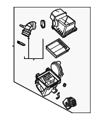 LX6Z9600S - : Air Cleaner Assembly for Lincoln: Corsair Image